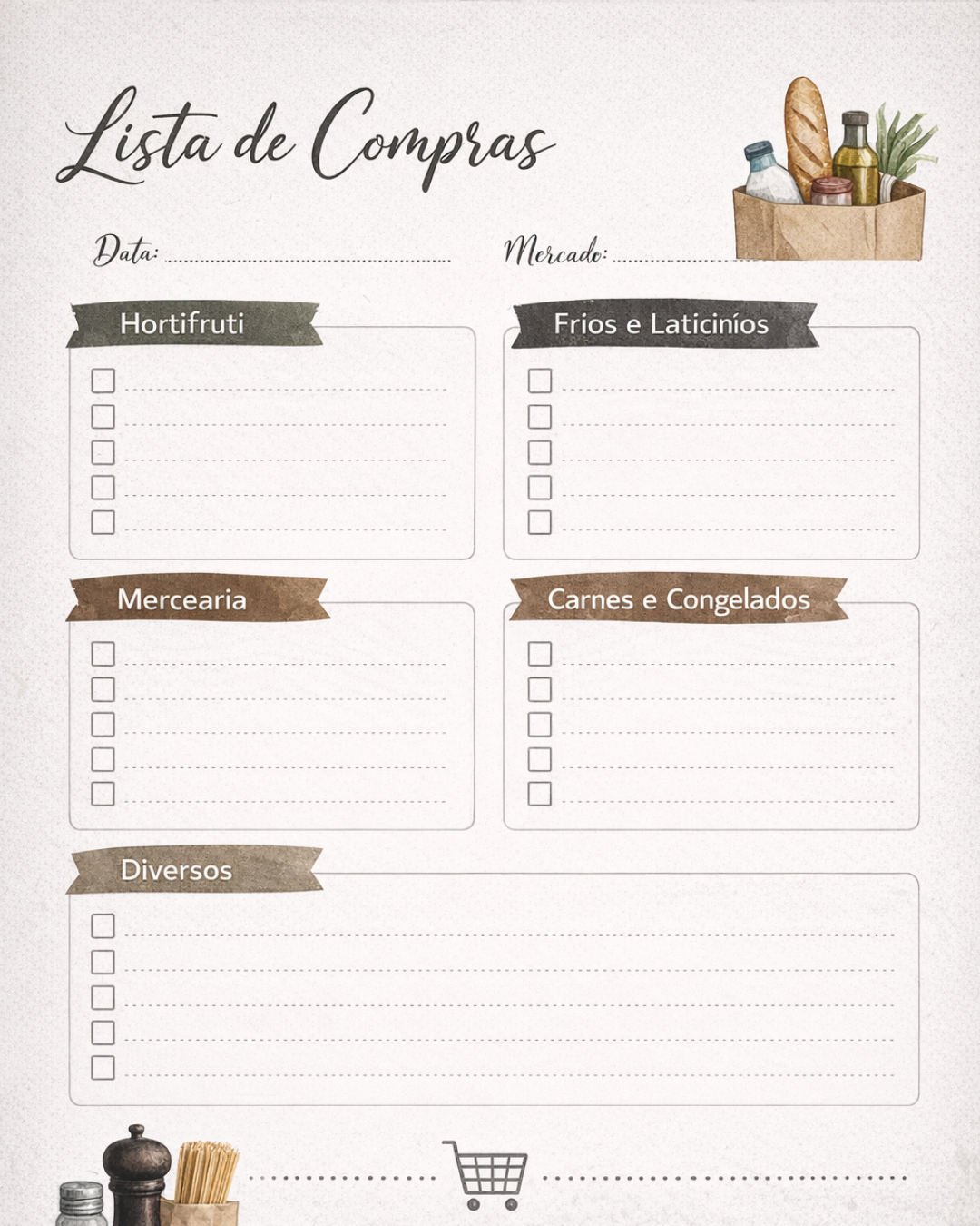 Lista de Compras Organizada