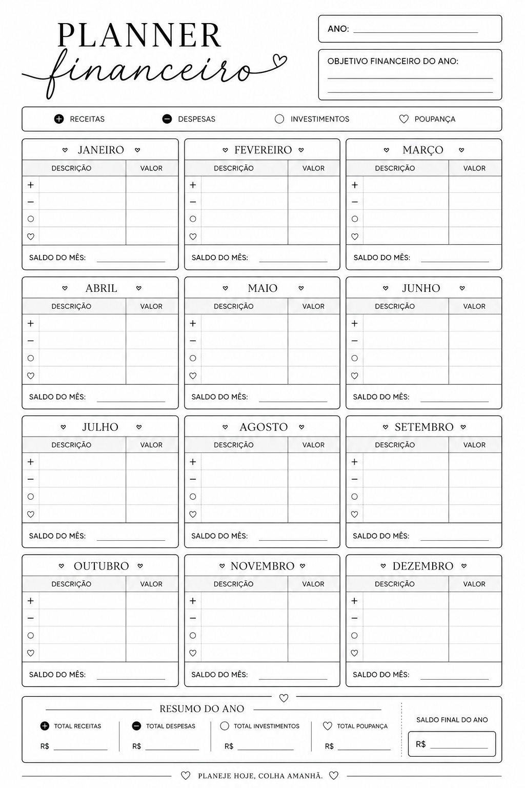 Planner Financeiro