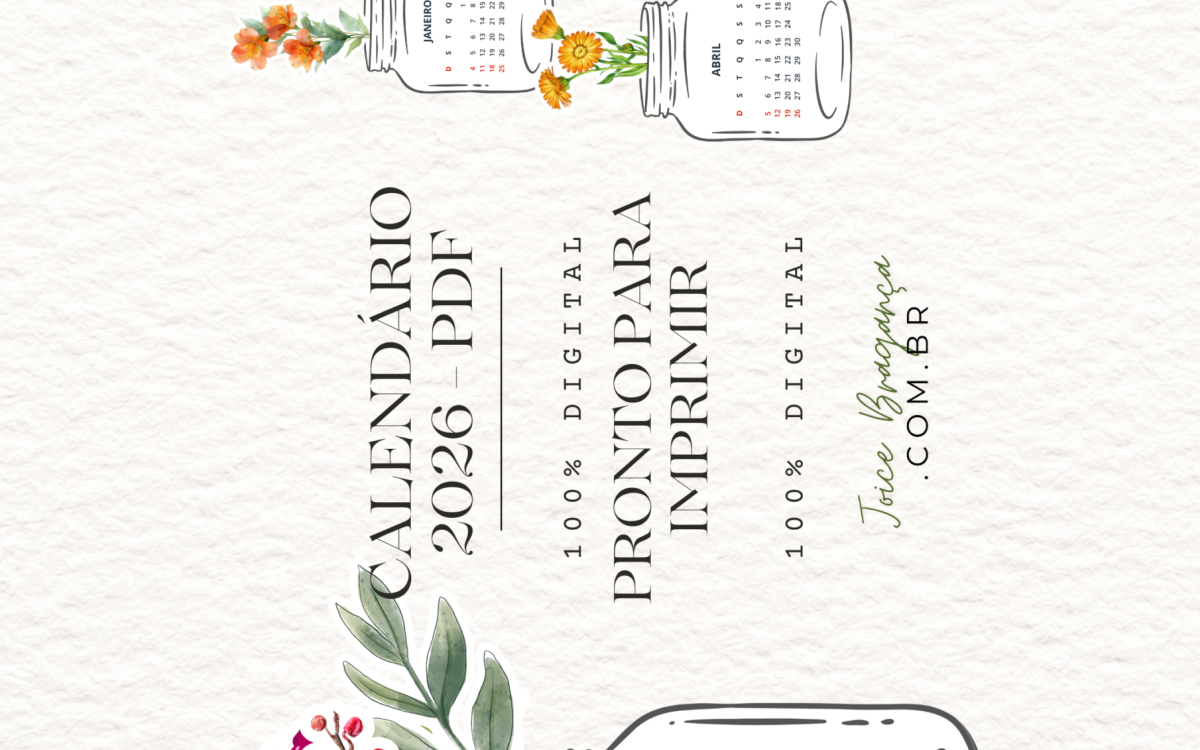 Calendário Interativo Floral