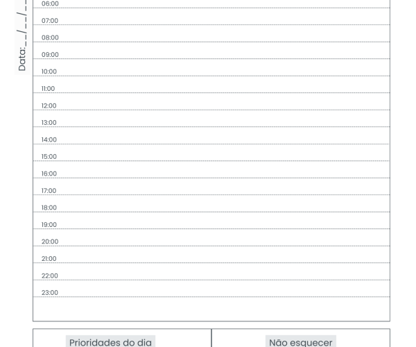 Planner Planejamento Diário